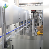 Machine de remplissage d'eau pure minérale 15000 BPH, usine complète d'embouteillage et d'étiquetage de bouteilles PET de 300 ml à 2000 L