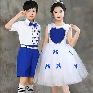 Summer Girls Performance Costumes Children's Dresses Holiday Costumes Long Birthday Party Princess Ariel Dresses Costumes