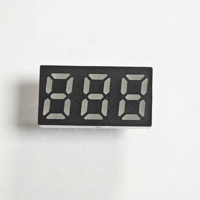 0.25 Inch 3 Digit 7 Segment LED Display White Light High Miniaturization for Smart Watches Electronic Pedometers Portable Meters