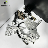 Système de conversion de frein arrière KOTORQ pour Talaria Sting MX3, Sting R MX4 – Support double étrier en aluminium CNC pour mise à niveau E-Moto