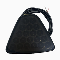 Feu de navigation triangulaire à LED, feu stop haute luminosité, feu arrière stroboscopique universel pour modification de voiture, feu de croisière LED environnant