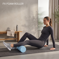 Rouleau en mousse d'élastomère thermoplastique FX léger et portable pour massage musculaire profond, Pilates, exercice, récupération sportive, physiothérapie