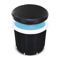 Vente en gros de baignoire à glace gonflable portable Réservoir à glace pliable en PVC Bain de glace Récupération de baignoire à froid pour athlètes