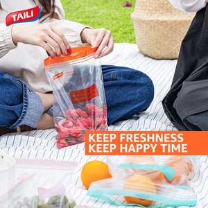 Waterproof Plastic <b>Zip</b> Lock <b>Bag</b> Keep Food Fresh Long Sealing Food Packaging Zipper <b>Bags</b> For Kitchen Storage - Product Image 4