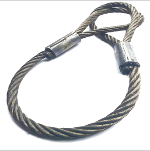 鋼線ロープスリングクレーン鋼線ロープダビットワイヤー機械式フェルールソフトアイ両端工場価格8-38mm - Product Image 2