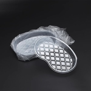 Huayue Medical Dressing Tray Oval Square Disposable Sterile <b>Plastic</b> Surgical Instrument Tray For Hospital Use - Product Image 3