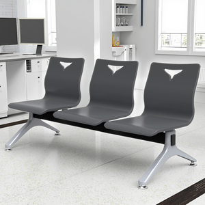 Chaises ergonomiques modernes en PU pour salle d'attente d'hôpital, sièges durables pour espaces publics (centre commercial et école), faciles à nettoyer - Product Image 3