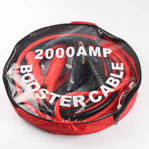 Câble <span class=keywords><strong>de</strong></span> démarrage d'urgence pour voiture 2000Amp, connecteur en nylon rouge - Product Image 1