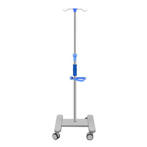 Vente en gros d'usine, poteau de perfusion surélevé épaissi, en acier inoxydable, support de pompe à perfusion, <span class=keywords><strong>chariot</strong></span> avec porte-bouteille - Product Image 3
