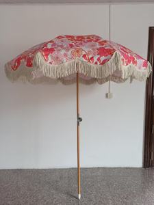 <span class=keywords><strong>Sombrilla</strong></span> <span class=keywords><strong>de</strong></span> <span class=keywords><strong>playa</strong></span> con flecos <span class=keywords><strong>de</strong></span> 2,0 M con <span class=keywords><strong>palo</strong></span> <span class=keywords><strong>de</strong></span> madera, muebles <span class=keywords><strong>de</strong></span> exterior para aplicación en la <span class=keywords><strong>playa</strong></span> - Product Image 4