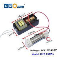 Générateur d'ozone à tube de quartz 1G/2G/3G Ozoniseur pour purifier l'air et l'eau O3 Spa Aquarium purificateur d'eau pour la maison DGOzone