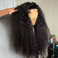Perruques Lace Front HD Deep Wave en Cheveux Humains, 13x4, Personnalisées, Sans Colle, Cheveux Vierges Bouclés, Fabrication OEM