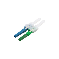 Kabel Serat Optik FTTH SM Simplex LC4601 Konektor Cepat FAST-LC/APC-UPC Adaptor Konektor Serat 3.0mm 0.9mm Kabel Pigtail