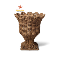 Vases personnalisés faits à la main, écologiques, en rotin et osier, paniers à fleurs pour l'organisation de la maison, fabrication directe d'usine, OEM ODM disponible