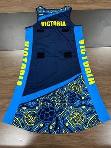 Robe de netball personnalisée style indigène pour femme, uniforme d'équipe par sublimation, respirante, séchage rapide, motif tatouage maori, vente en gros - Product Image 5