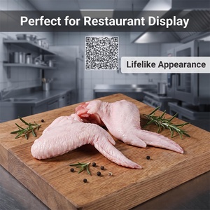 Vitrina de Carnicería, Exhibidor de Carne para Mercado, Modelo Realista de Alimentos Crudos, Réplica de Alas de Pollo - Product Image 2