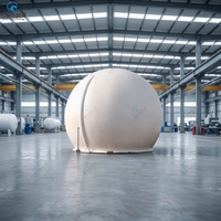 Réservoir de stockage de gaz à double membrane intégré anti-âge pour le stockage de biogaz, y compris l'équipement de gonflage, personnalisation prise en charge