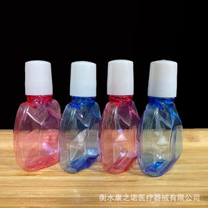 Botella con Gotero Azul de 10 ml, Envase Cosmético de Plástico, Forma Redonda, Tipo Sellado, Gotero de Uso General, Botella para Gotas para los Ojos - Product Image 3