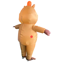 Costume de capybara gonflable pour adulte, convient aux personnes de 1,5 à 2 m de taille. Idéal pour Noël, le cosplay, les fêtes, les spectacles sur scène et les soirées costumées.