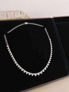 Collier tennis en or pur 18 carats Xinfly, forme cœur, diamant naturel 3,0 carats - Product Image 2