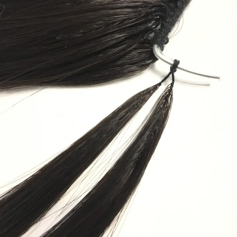 Grade 12A Virgin Natural Hair Vendor Factory Double Drawn Bulk Chinese Eiwit Knoop Feather Human Lijn Tip Haarstukken Extension