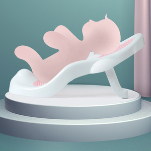 Asiento de apoyo para baño de bebés con almohadilla de malla para recién nacidos y niños pequeños, ayuda reclinable para el baño, diseño de seguridad de plástico - Product Image 4