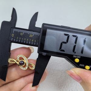 LV012 Je t'aime en 100 langues Projection Fashion Chokers Colliers Hommes Plaqué or 18K Serpent Charm Collier Pendentif Bijoux - Product Image 6