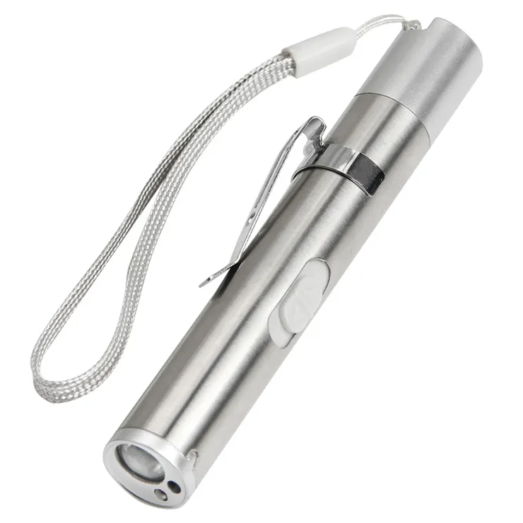 Fabrik hohe Qualität heißer Verkauf medizinischer ultravioletter weißer Laserpointer Mini 3 in 1 LED Taschenlampe Stift licht USB-Aufladung