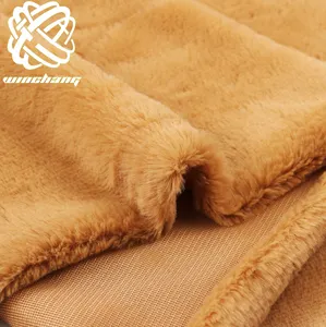Faux Rabbit Fur Faux Fur Fabric Wholesale 100 Polyester Long Pile Plush Faux Rabbit Fur Fabric For Garment