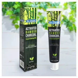 Mint Taste Anti Bacterial Bamboo Charcoal Black Whitening Toothpaste For Sensitive Teeth