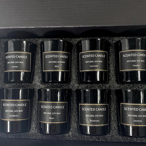 Bougie parfumée écologique 6,2x5,2cm 55g 8 parfums Multifonctions Aide au sommeil Utilisation d'urgence 20 à 60 heures <span class=keywords><strong>de</strong></span> combustion - Product Image 5