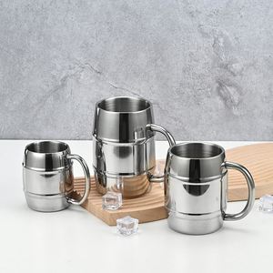 <b>Double</b> <b>Wall</b> Beer <b>Mug</b> Sublimation Creative Coffee <b>Mug</b> Insulate Stainless Steel Wine Tumbler - Product Image 1