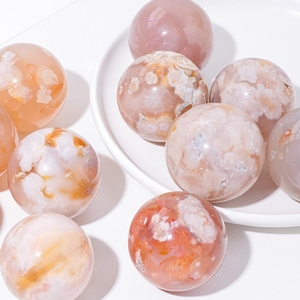 Vendita diretta della fabbrica sfere di ametista <span class=keywords><strong>rosa</strong></span> lucido di <span class=keywords><strong>cristallo</strong></span> per il Feng Shui decorazione tema mascotte - Product Image 2