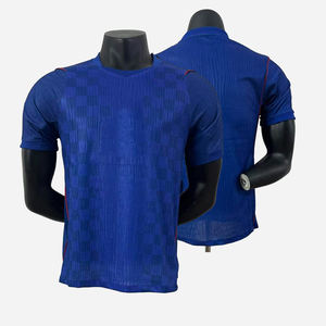 Aanpasbare spelersversie ademende voetbalteamuniform kleurrijk voetbaltenue trainingsset shorts set - Product Image 1