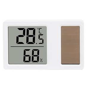 เครื่องวัดอุณหภูมิแบบดิจิตอลพลังงานแสงอาทิตย์ 7x4.3 ซม. รูปทรงสี่เหลี่ยมผืนผ้าสำหรับบ้าน รถยนต์ ห้องเด็ก จอแสดงผลความแม่นยำสูง - Product Image 5