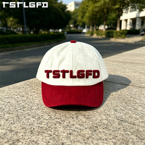 Gorra de Béisbol de 6 Paneles con Bordado Chenille y Logotipo Personalizado, Venta al Por Mayor, Gorra de Dos Tonos en Mezcla de Lana, Fabricante - Product Image 2