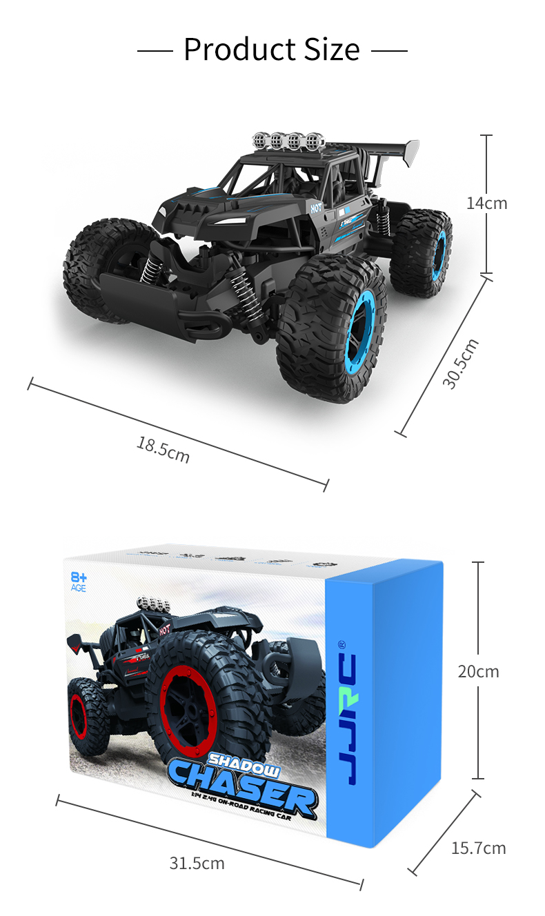 JJRC Q102 RC Car - High Speed, Waterproof, Full Scale Truck