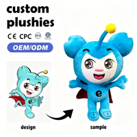 Peluche personnalisée en forme de chèvre de dessin animé, super douce, OEM/ODM, avec logo brodé, poupée mascotte, cadeau promotionnel