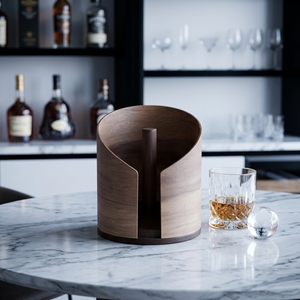 Porte-mouchoirs multifonction en bois, organiseur de <span class=keywords><strong>papier</strong></span> toilette, rangement de luxe pour salle de bain, bureau, salon, bureau - Product Image 4
