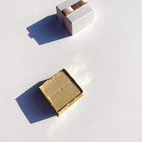 Boîtes cadeaux en carton recyclé personnalisées avec logo imprimé à la main, couvercle et base en papier, pour cosmétiques et bijoux
