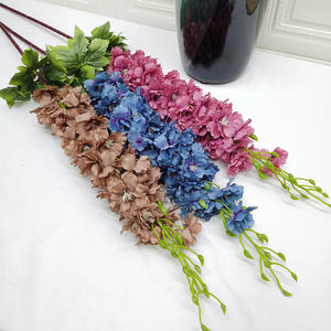 Grandes fleurs artificielles en soie violette, fleurs artificielles géantes pour décoration de mariage à la maison - Product Image 6