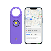 Alarme personnelle compacte et portable rechargeable, sirène anti-perte, alarme porte-clés, protection personnelle pour femme