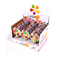 Creatieve Cartoon Cyber Celebrity Windmolen Snoep Lollipop Armband Schattig Klein Dieren Fruit Smaak Zachte Snoep Snack Set