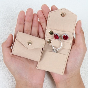 Women's Luxury Portable Travel Jewelry Organizer Pouch with Lock Mini <b>Case</b> for <b>Earrings</b> and Bracelets Storage - Product Image 5