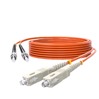 Factory Price Data Center Multimode OM1 OM2 SC ST Duplex 2/3mm Fiber Patch Cable | High Speed FTTH Indoor OFNR Cabling 1 Year