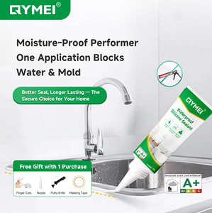 Sellador de silicona impermeable para baño, cocina, relleno de huecos, adhesivo antimoho, calafateo flexible para bordes de fregadero, juntas de azulejos - Product Image 3