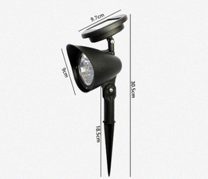 Da esterno 4 LED luci solari scure Auto On/Off luci solari impermeabili di sicurezza faretti regolabili per giardino paesaggio parete di illuminazione - Product Image 6