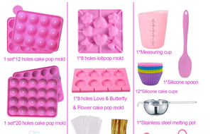 Alibaba nuevo 454 piezas de silicona juego de moldes para piruletas caramelo DIY molde soporte de exhibición para hornear/Kit de decoración de pasteles herramientas Fournisseur - Product Image 2