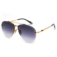 Lunettes de soleil aviateur pour femmes et hommes, verres solaires de luxe, en métal, personnalisé, styliste, S31225, nouvelle collection 2020