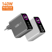 Station de charge rapide Vina, prise UK, USB-C, USB-A, 3 ports, charge rapide GaN 140W, PD 3.1, QC 3.0, homologuée CE, chargeur voiture pour Samsung